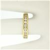 Image 7 : 18k Yellow Gold 0.33 ctw 11 Channel Round Brilliant Cut Diamond Band Ring