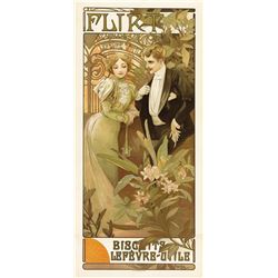 Alphonse Mucha - Flirt