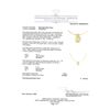 Image 3 : 0.61 ctw Diamond and Pearl Pendant And Chain - 18KT Yellow Gold