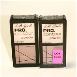 LOT OF 2 LA GIRL PRO CONTOUR POWDER- LIGHT