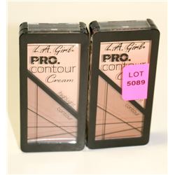 LOT OF 2 LA GIRL PRO CONTOUR POWDER- LIGHT
