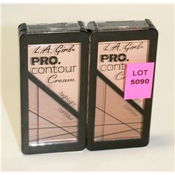 LOT OF 2 LA GIRL PRO CONTOUR POWDER- LIGHT