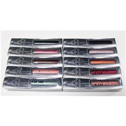 LOT OF 10 ASSORTED OCC LIPTAR LIQUID LIPSTICKS