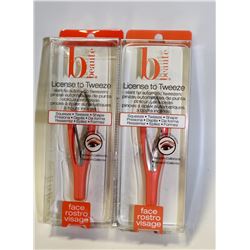 LOT OF 2 B BEAUTE LICENSE TO TWEEZE AUTOMATIC