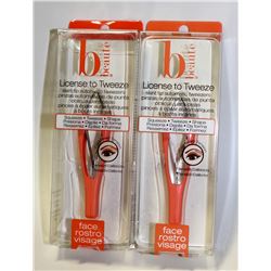LOT OF 2 B BEAUTE LICENSE TO TWEEZE AUTOMATIC