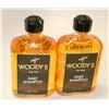 Image 1 : LOT OF 2 WOODY'S FOR MEN DAILY SHAMPOO 355ML