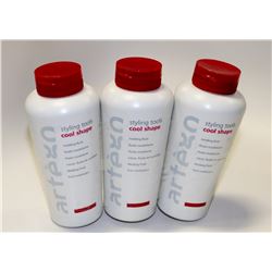 LOT OF 3 ARTEGO 300ML STYLING TOOLS COOL SHAPE