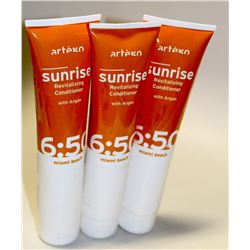 LOT OF 3 ARTEGO 150ML SUNRISE 6:50 REVITALIZING