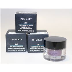 LOT OF 3 INGLOT  PURE PIGMENT EYE SHADOWS; #33