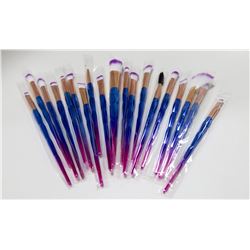 MULTICOLORED 19PC MAKE UP BRUSH SET