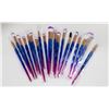 Image 1 : MULTICOLORED 19PC MAKE UP BRUSH SET