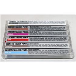 LOT OF 6 ASSORTED OCC COSMETIC COLOR PENCILS