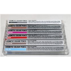 LOT OF 6 ASSORTED OCC COSMETIC COLOR PENCILS