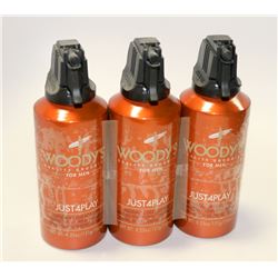 LOT OF 3 WOODY'S JUST FOR PLAY ALL OVER BODY