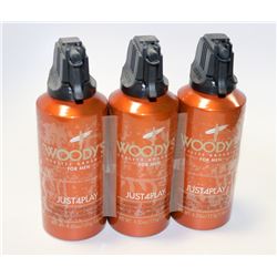 LOT OF 3 WOODY'S JUST FOR PLAY ALL OVER BODY