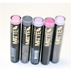 LOT OF 5 ASSORTED LA GIRL MATTE FLAT VELVET