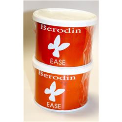 LOT OF 2 400G CONTAINERS OF BERODIN EASE STRIP WAX