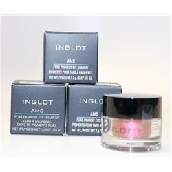 LOT OF 3 INGLOT PURE PIGMENT EYE SHADOWS; #81