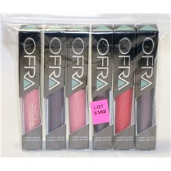 LOT OF 6 ASSORTED OFRA LONG LASTING LIQUID