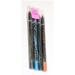 LOT OF 4 LA GIRL ASSORTED GEL EYE LINERS