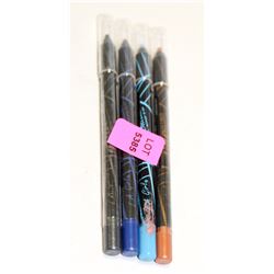 LOT OF 4 LA GIRL ASSORTED GEL EYE LINERS