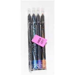 LOT OF 4 LA GIRL ASSORTED GEL EYE LINERS