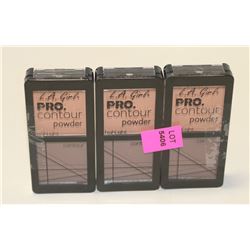 LOT OF 3 LA GIRL CONTOUR CREAM; DEEP