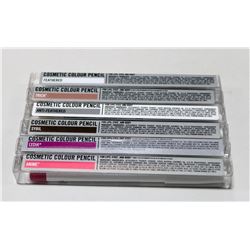 LOT OF 6 ASSORTED OCC COSMETIC COLOR PENCILS