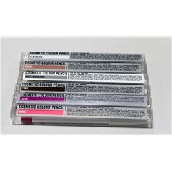 LOT OF 6 ASSORTED OCC COSMETIC COLOR PENCILS