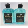 Image 1 : LOT OF 2 WOODY'S FOR MEN MEGA FIRM GEL 355ML