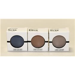 LOT OF 3 ASSORTED LORD & BERRY EYEBROW POWDERS
