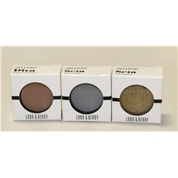 LOT OF 3 ASSORTED LORD & BERRY EYEBROW POWDERS