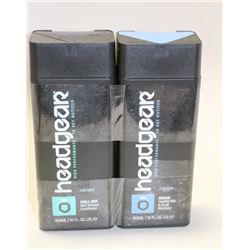 LOT OF 2 300ML HEADGEAR REHAB SHAMPOO & CHILL OUT