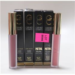 LOT OF 4 ASSORTED GERARD COSMETICS LIQUID LIPSTICK