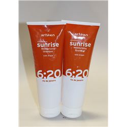 LOT OF 2 ARTEGO 250ML 6:20 MOISTURIZING SHAMPOO;