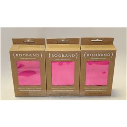 LOT OF 3 BOOBAND BREAST SUPPORT BANDS