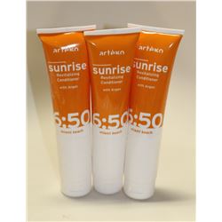 LOT OF 3 150ML ARTEGO SUNRISE 6:50 REVITALIZING