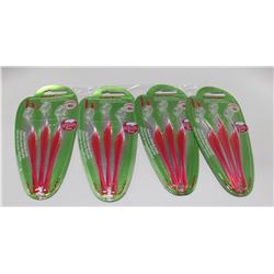 LOT OF 4 B BEAUTE EXPERT BROWS- COMPACT EYE RAZORS