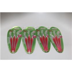 LOT OF 4 B BEAUTE EXPERT BROWS- COMPACT EYE RAZORS