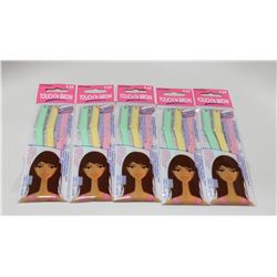 LOT OF 5 TOUCH'N BROW FACIAL HAIR RAZOR SETS