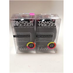 LOT OF 2 TANGLE TEEZER DETANGLING HAIR BRUSHES;