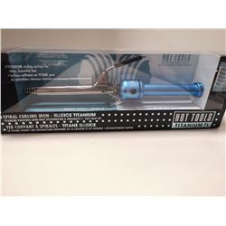 HOT TOOLS TITANIUM SPIRAL CURLING IRON