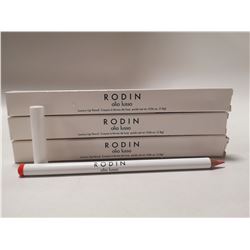 LOT OF 3 RODIN LUXURY LIP PENCILS; TOUGH TOMATO