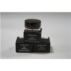 LOT OF 4 ASSORTED INGLOT EYE LINER GEL; # 70 & #65