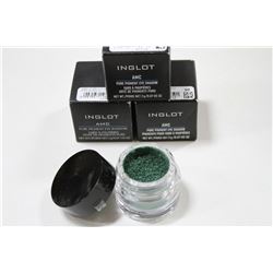 LOT OF 4 ASSORTED INGLOT PURE PIGMENT EYE SHADOW;