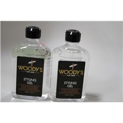 LOT OF 2 WOODY'S FOR MEN STYLING GEL 355ML