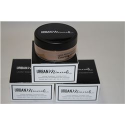 LOT OF 3 URBAN MINERALS LOOSE MINERAL FOUNDATION;