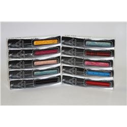 LOT OF 10 ASSORTED OCC LIP TAR LIQUID LIPSTICKS