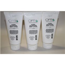 3PK OF OFRA HYDRA-NOURISHING BODY LOTION