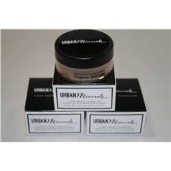 LOT OF 3 URBAN MINERALS LOOSE MINERAL FOUNDATION;